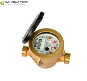 Single jet liquid filled (semi dry) type water meter